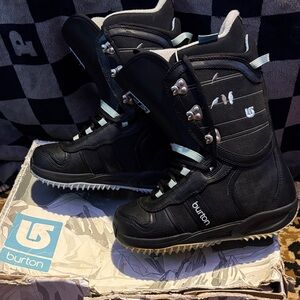 Burton Lodi Coco Womens Black Snowboard Boots Size 6